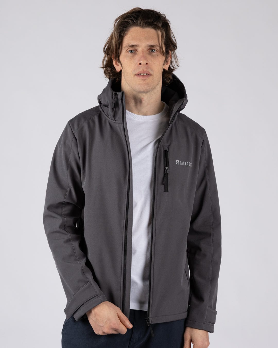 Munros II - Mens Water Resistant Softshell Jacket - Dark Grey