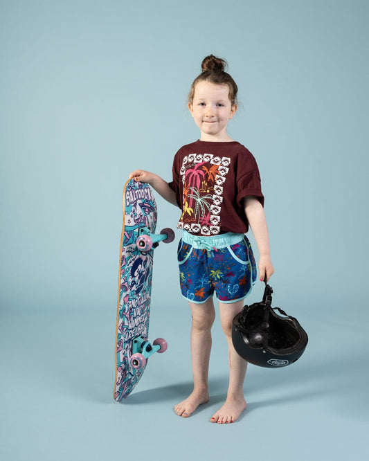 Fiesta - Kids Oversized T-Shirt - Purple