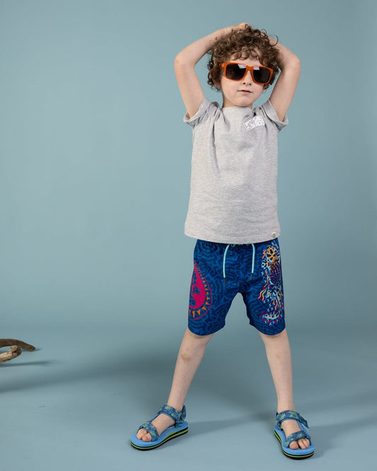 Gecko - Kids Swim Shorts - Blue