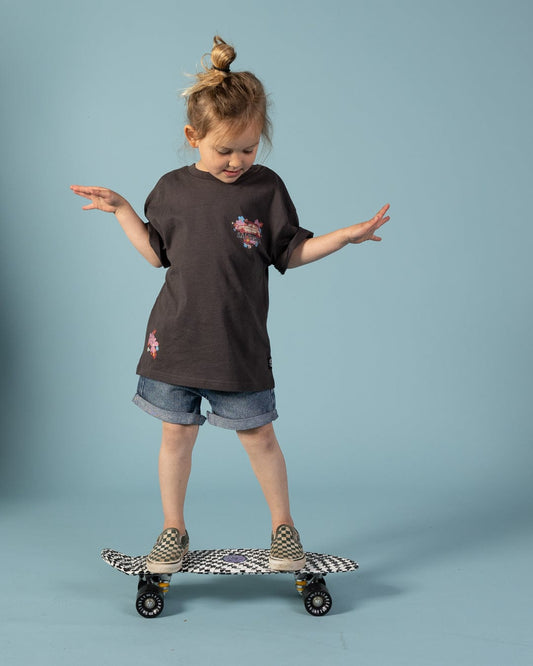 Highway Tour  - Kids Short Sleeve T-Shirt - Dark Grey