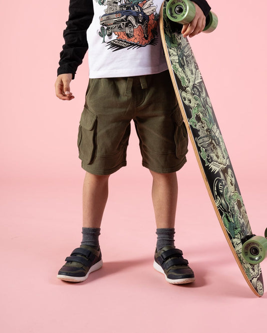 Raffa - Kids Sweat Shorts - Green