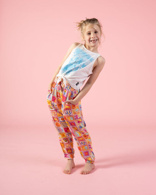 Sway - Kids Tie Front Vest - White