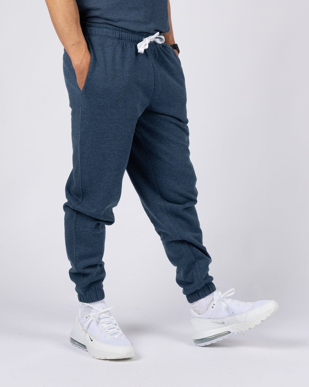Essential Mens Joggers in Blue Marl