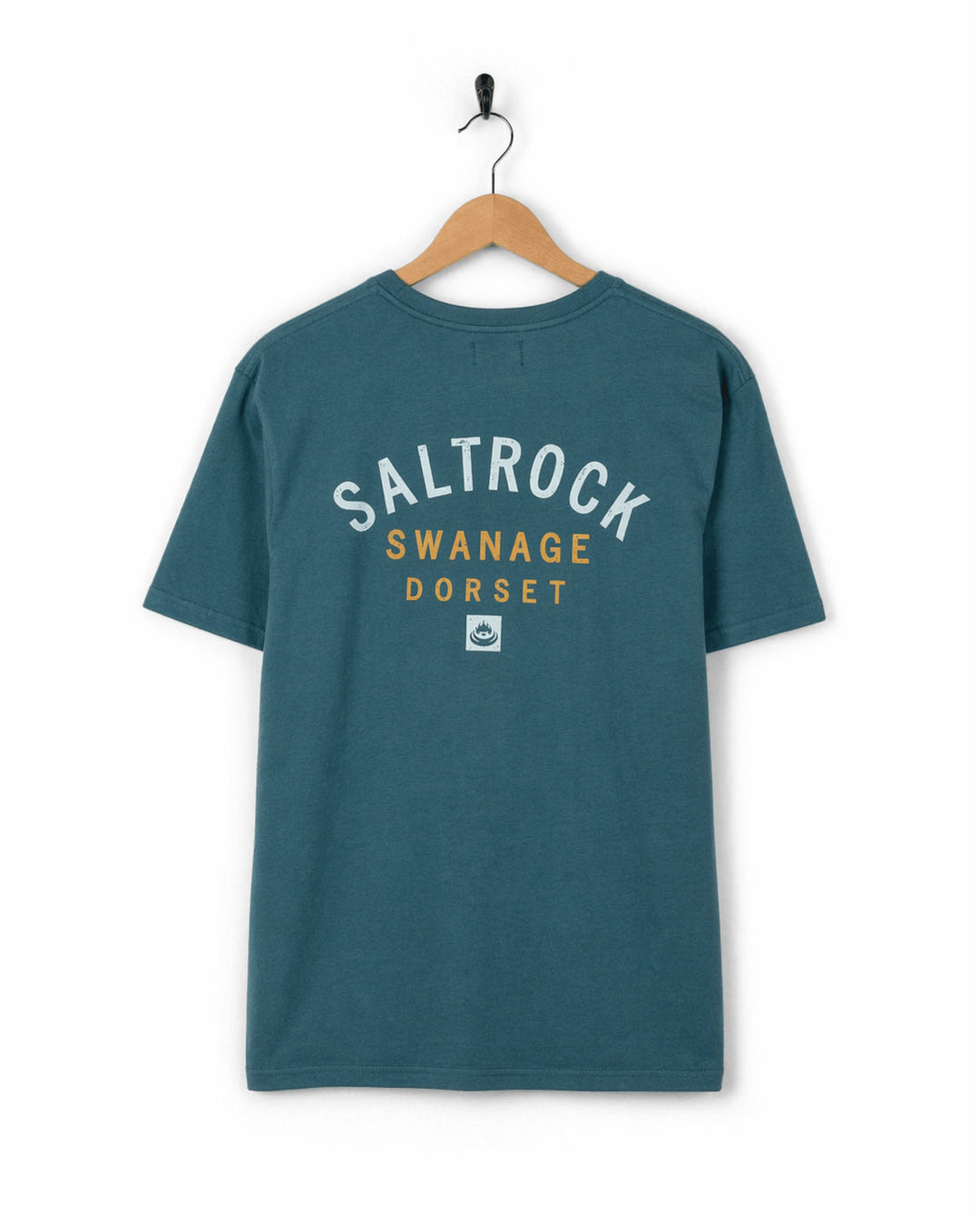 Swanage Location Tee Mens T-Shirt In Teal