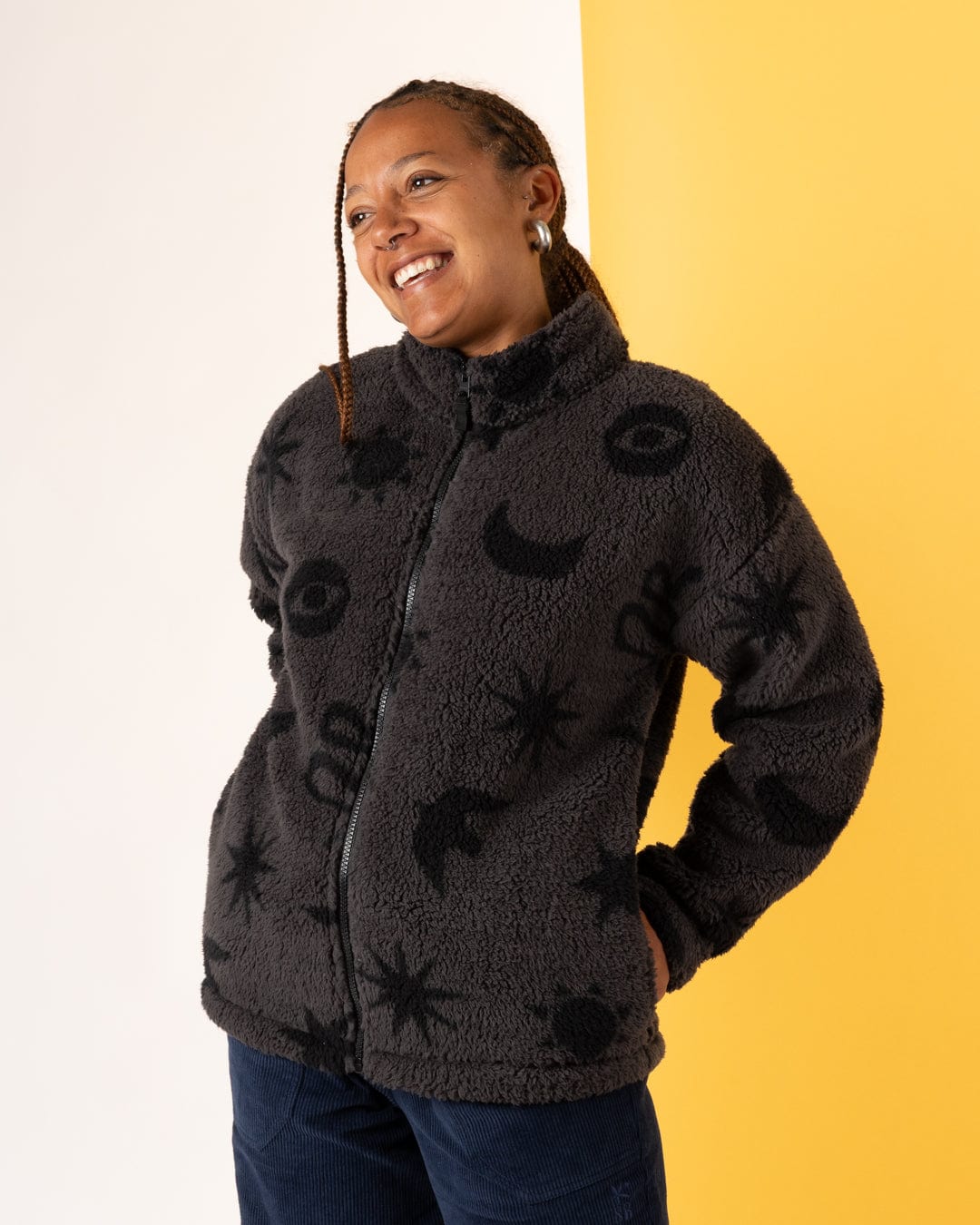 Cove - Womens Zip Fleece - Dark Grey
