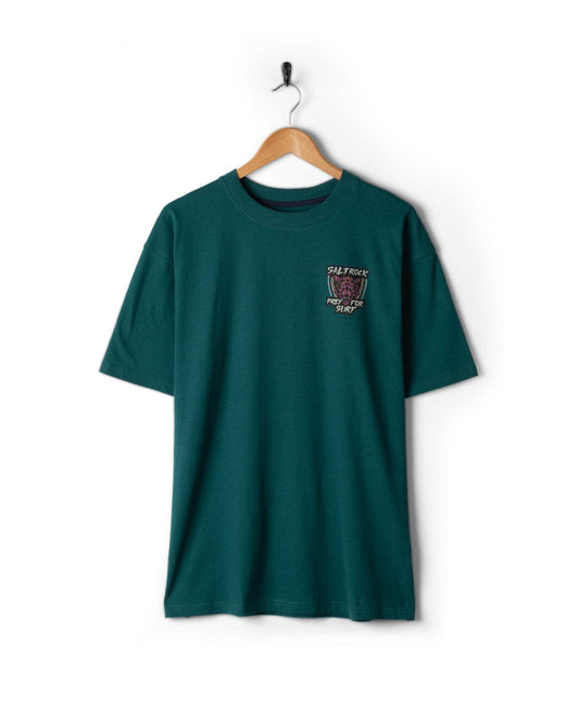 Wolfscale II - Mens Oversized Short Sleeve T-Shirt - Teal