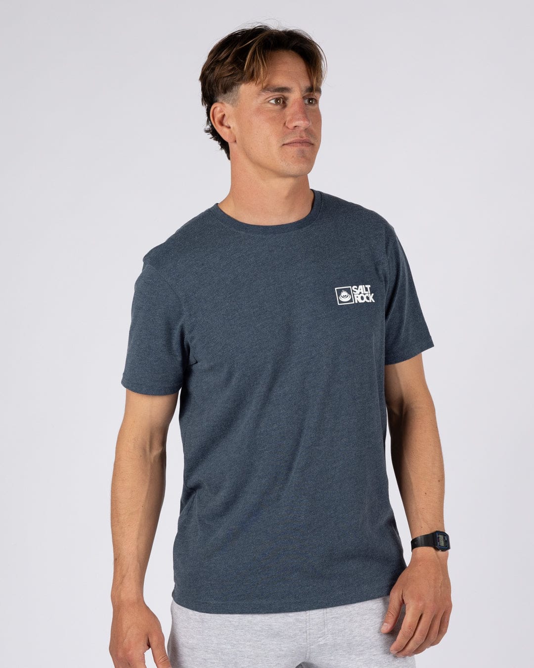 Saltrock Original - Mens Short Sleeve T-Shirt - Blue Marl