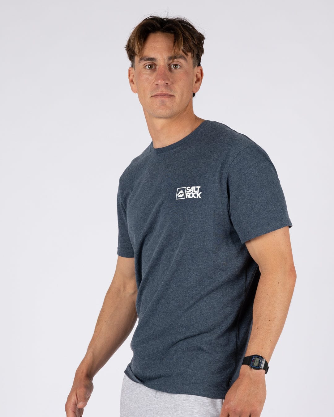 Saltrock Original - Mens Short Sleeve T-Shirt - Blue Marl