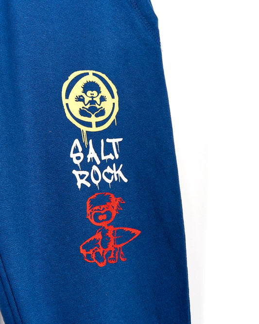 A Activist A - Kids Jogger - Dark Blue sweatpants with the words Saltrock on them.