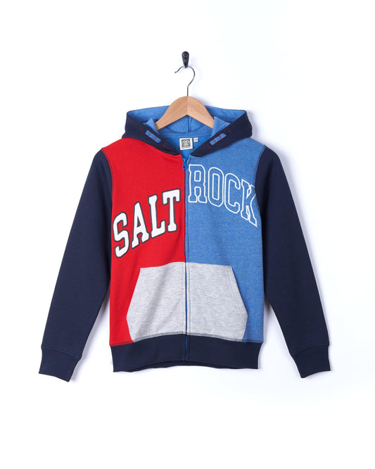 Collegiate - Boys Zip Hoodie - Blue - Saltrock