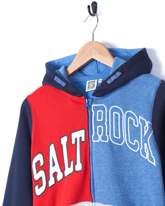 Collegiate - Boys Zip Hoodie - Blue - Saltrock