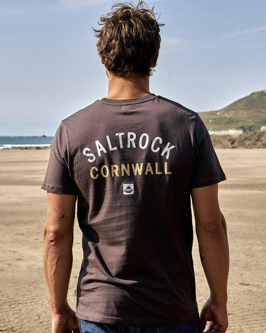 Location - Mens T-Shirt - Cornwall - Phantom - Saltrock