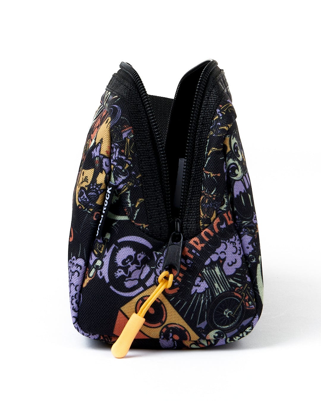 A Creeper Crew - Pencil Case - Black with a skull and crossbones design, sold by Saltrock.