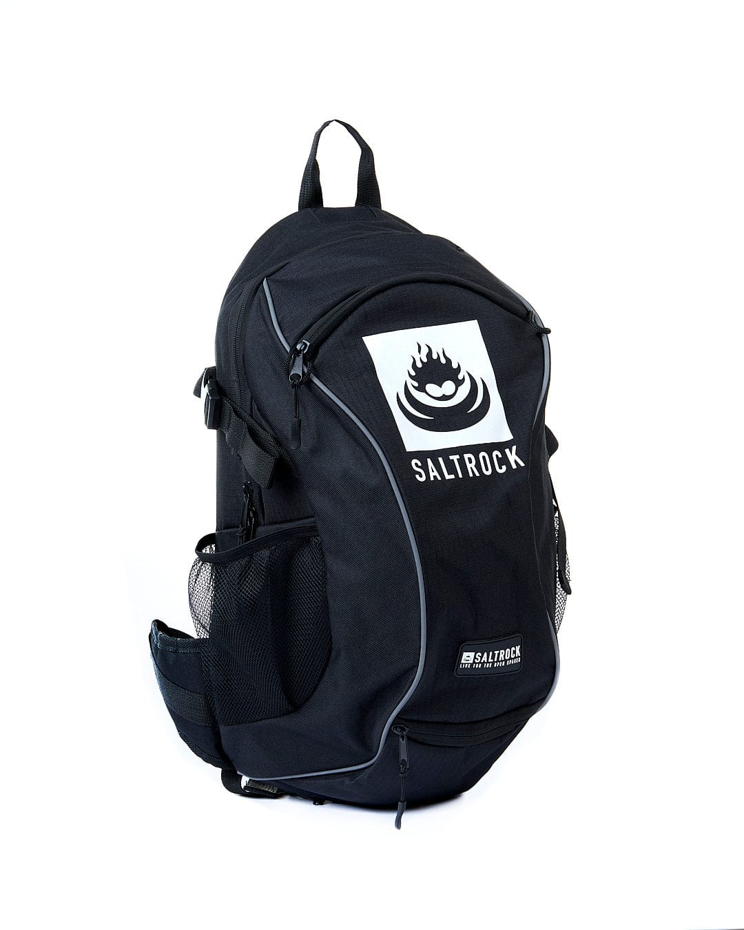 A Saltrock Cyclone - Urban Backpack - Black with a logo on it.