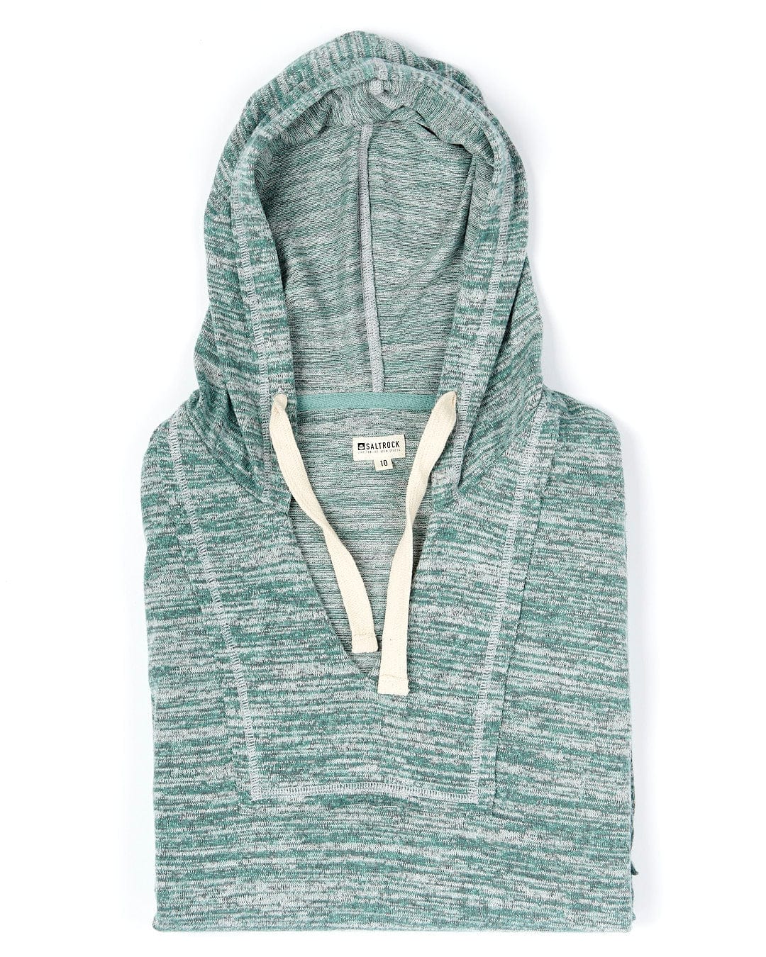 The Saltrock - Daydreamer Womens Pop Hoodie in Green and Grey.