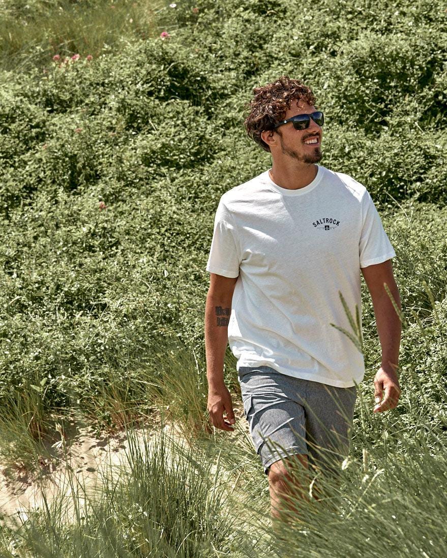 Location - Mens Tee - Dartmouth - White - Saltrock