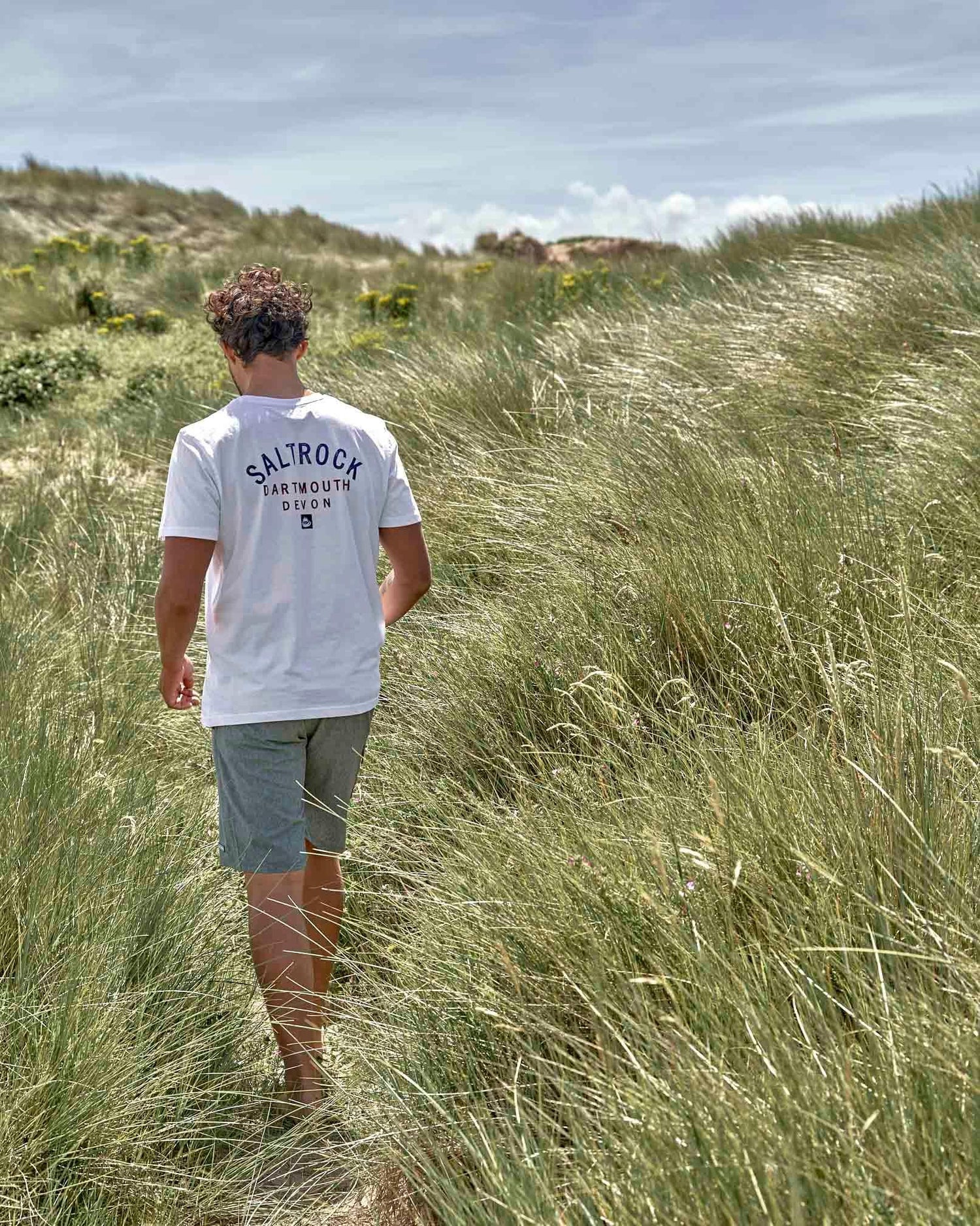 Location - Mens Tee - Dartmouth - White - Saltrock