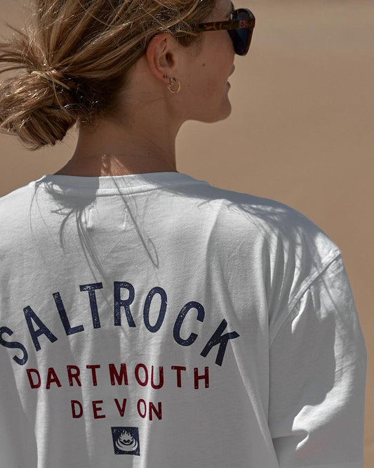 Location - Womens Tee - Dartmouth - White - Saltrock