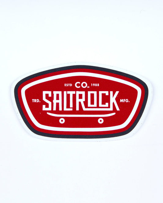 A Hardskate - Sticker - Red with the brand name Saltrock on it.