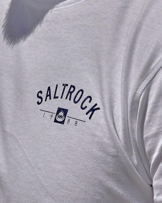 Location - Mens T-Shirt - Saundersfoot - White - Saltrock