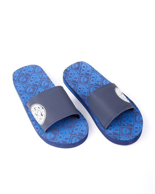 Logo - Kids Neoprene Slider - Blue - SS23 - Saltrock