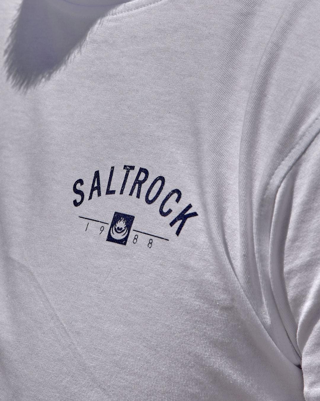 Location - Mens T-Shirt - Woolacombe - White - Saltrock