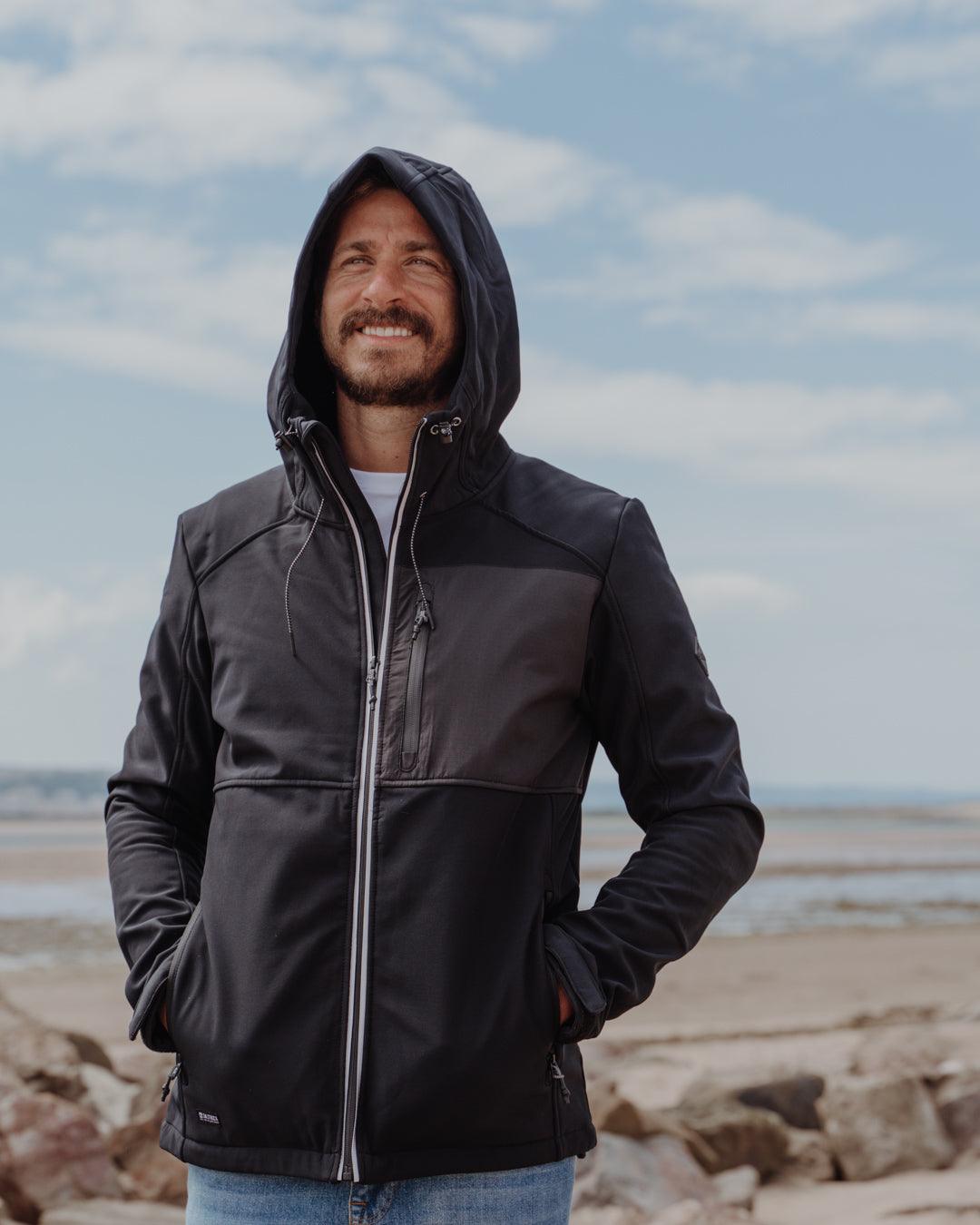 Munros - Mens Softshell Jacket - Black - Saltrock