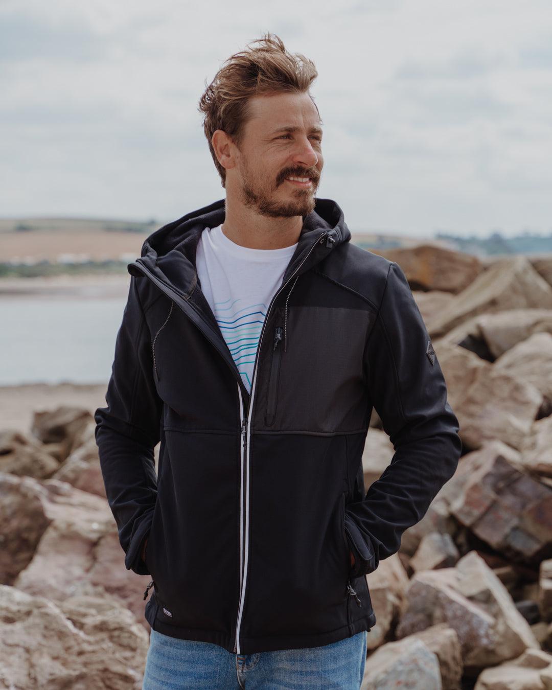 Munros - Mens Softshell Jacket - Black - Saltrock