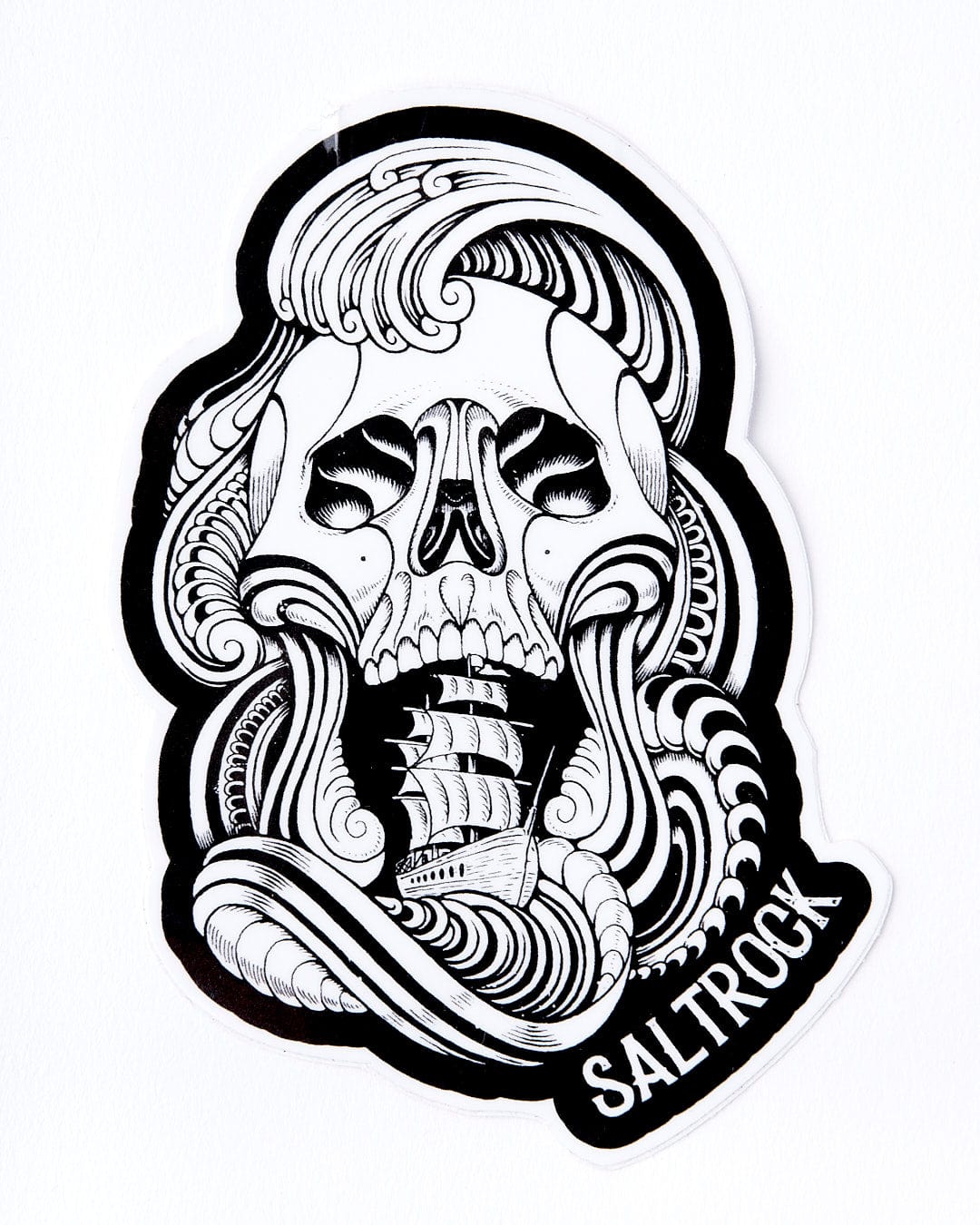 No Mercy Sticker Black white