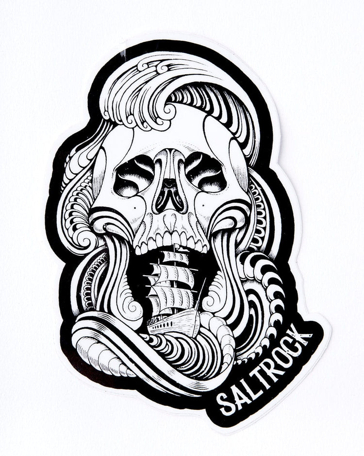 No Mercy Sticker in Black/white