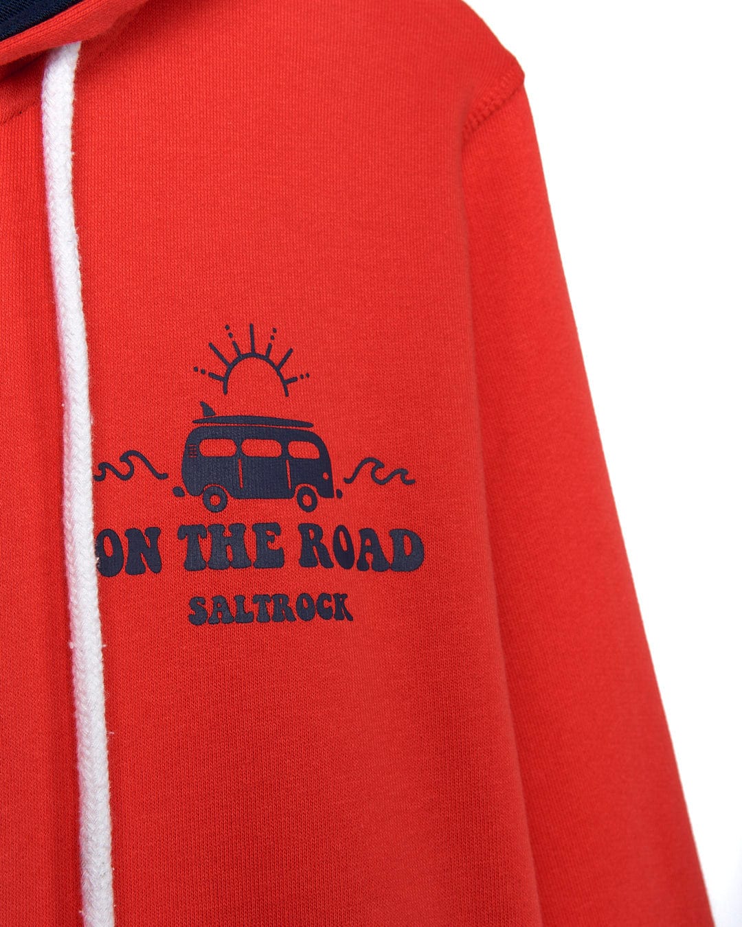 Saltrock - On The Road Womens Zip Hoodie in Red.