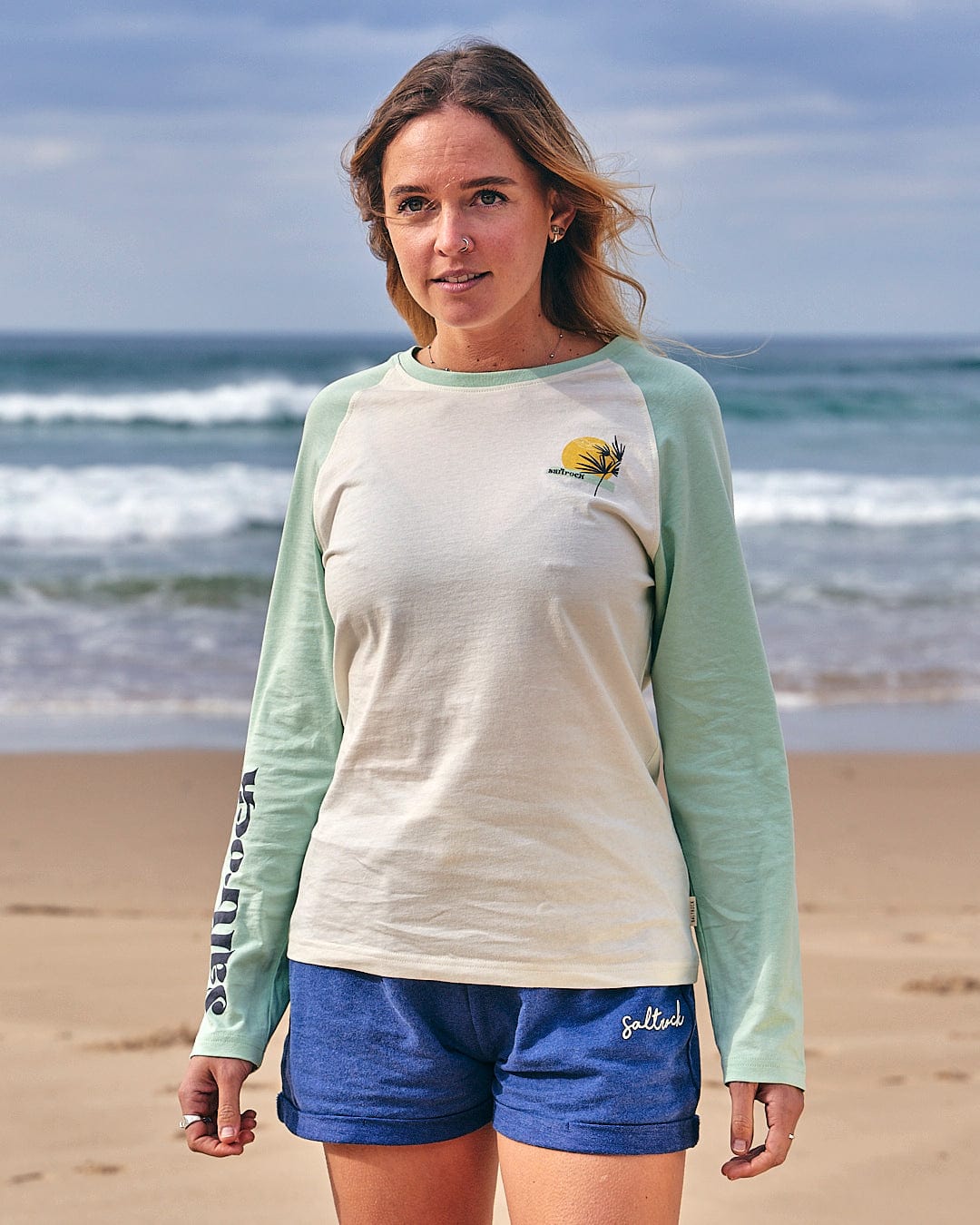 Celeste Poster - Womens Long Sleeve T-Shirt - Light Green
