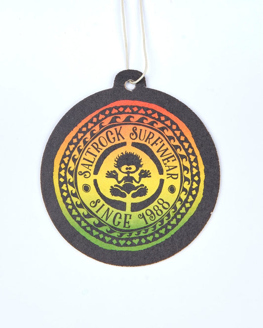A Saltrock Rasta Tok - Air Freshener - Multi with a colorful design on it.