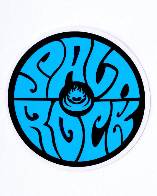 A Retro Surf - Sticker - Black/blue with the word sad rock on it by Saltrock.