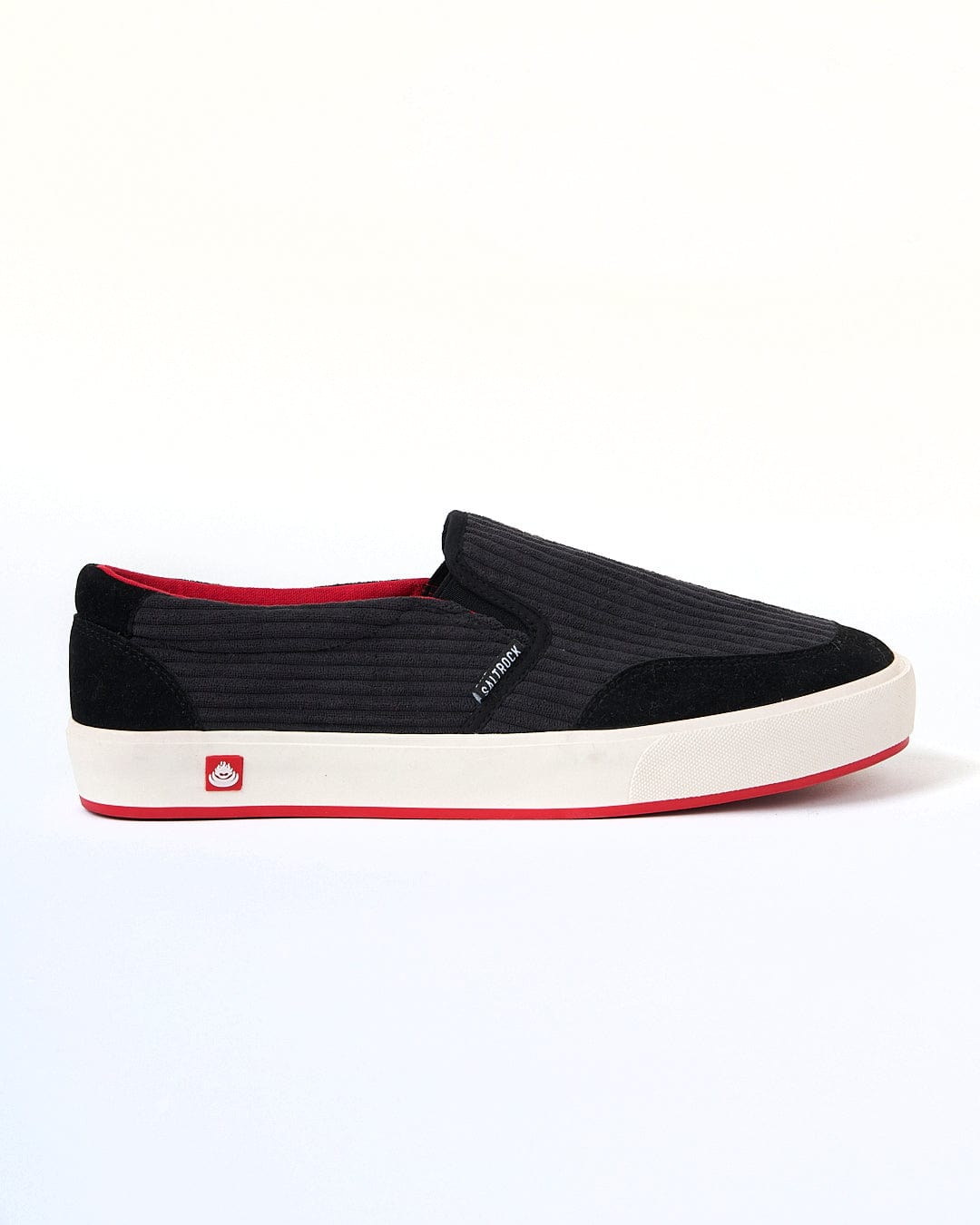A Rockslide - Slip On Shoe - Grey by Saltrock on a white surface.