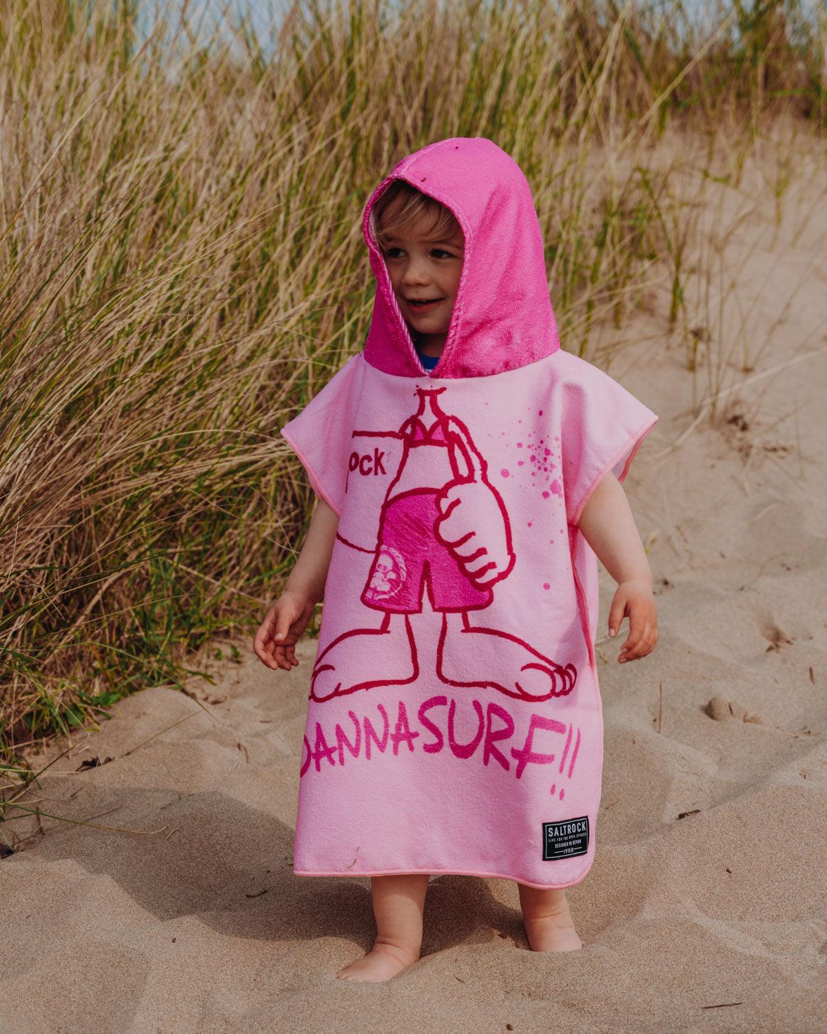 Tik - Girls Changing Towel - Pink - Saltrock