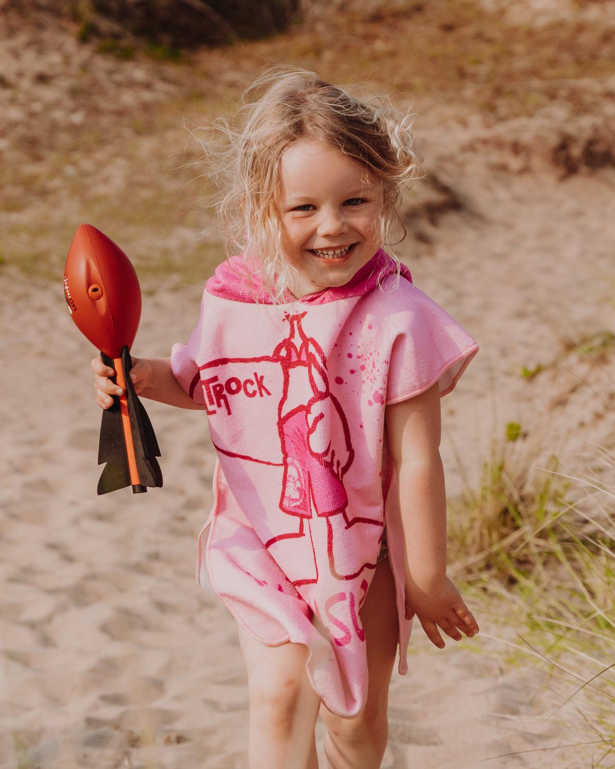 Tik - Girls Changing Towel - Pink - Saltrock