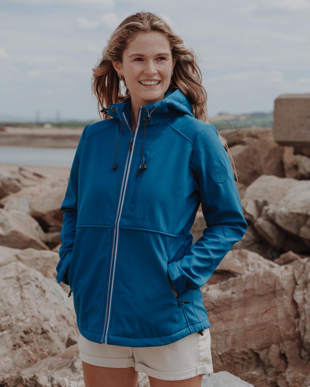 Solae - Womens Softshell Jacket - Blue - Saltrock