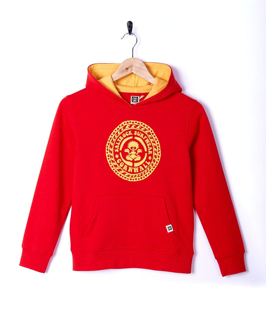 Tok Surf Cornwall - Kids Pop Hoodie - Red